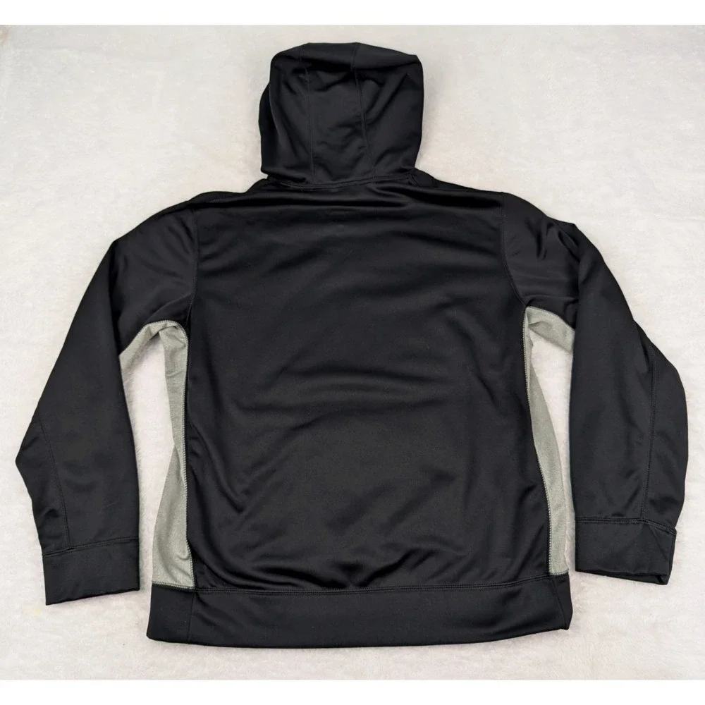 Nike Therma-Fit Hoodie Men's L Black Gray Pullover Training Sweatshirt‎
